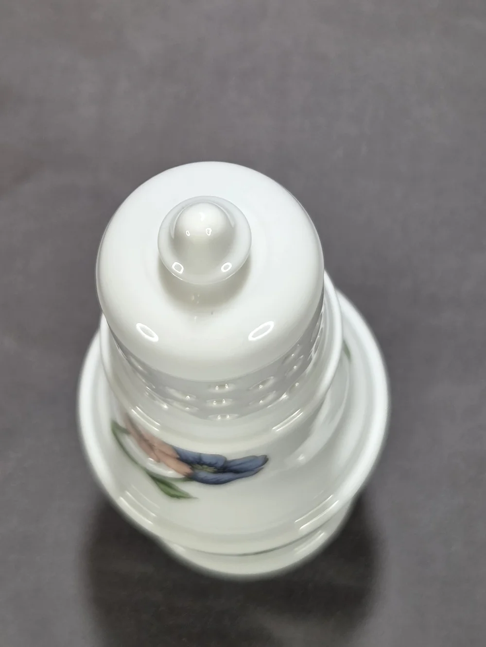 Vintage House of Prill Porcelain Sugar Shifter / Spice Dredger Floral Poppy